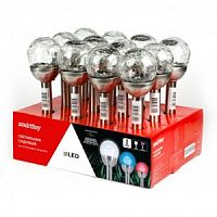Садовый светильник на солнечной батарее Smartbuy SBF-103 IP54 Хром  30см картинка 